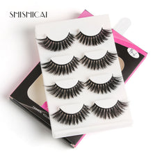 Load image into Gallery viewer, 4 Pairs/pack 3D Mink Hair False Eyelashes Wispy Lashes Natural/Thick Long Eye Lashes Makeup Beauty Extension Tools faux cils