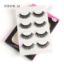 Load image into Gallery viewer, 4 Pairs/pack 3D Mink Hair False Eyelashes Wispy Lashes Natural/Thick Long Eye Lashes Makeup Beauty Extension Tools faux cils