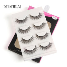 Load image into Gallery viewer, 4 Pairs/pack 3D Mink Hair False Eyelashes Wispy Lashes Natural/Thick Long Eye Lashes Makeup Beauty Extension Tools faux cils