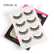 Load image into Gallery viewer, 4 Pairs/pack 3D Mink Hair False Eyelashes Wispy Lashes Natural/Thick Long Eye Lashes Makeup Beauty Extension Tools faux cils