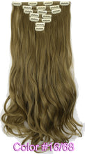 Load image into Gallery viewer, TOPREETY Heat Resistant B5 Synthetic Fiber Wavy 7pcs/set Clip in hair Extensions 7008