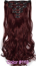 Load image into Gallery viewer, TOPREETY Heat Resistant B5 Synthetic Fiber Wavy 7pcs/set Clip in hair Extensions 7008