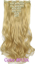 Load image into Gallery viewer, TOPREETY Heat Resistant B5 Synthetic Fiber Wavy 7pcs/set Clip in hair Extensions 7008