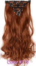 Load image into Gallery viewer, TOPREETY Heat Resistant B5 Synthetic Fiber Wavy 7pcs/set Clip in hair Extensions 7008