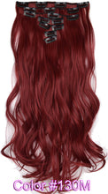 Load image into Gallery viewer, TOPREETY Heat Resistant B5 Synthetic Fiber Wavy 7pcs/set Clip in hair Extensions 7008