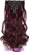 Load image into Gallery viewer, TOPREETY Heat Resistant B5 Synthetic Fiber Wavy 7pcs/set Clip in hair Extensions 7008