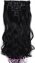 Load image into Gallery viewer, TOPREETY Heat Resistant B5 Synthetic Fiber Wavy 7pcs/set Clip in hair Extensions 7008