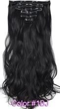 Load image into Gallery viewer, TOPREETY Heat Resistant B5 Synthetic Fiber Wavy 7pcs/set Clip in hair Extensions 7008