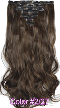 Load image into Gallery viewer, TOPREETY Heat Resistant B5 Synthetic Fiber Wavy 7pcs/set Clip in hair Extensions 7008