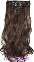 Load image into Gallery viewer, TOPREETY Heat Resistant B5 Synthetic Fiber Wavy 7pcs/set Clip in hair Extensions 7008