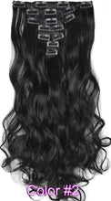 Load image into Gallery viewer, TOPREETY Heat Resistant B5 Synthetic Fiber Wavy 7pcs/set Clip in hair Extensions 7008
