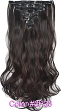 Load image into Gallery viewer, TOPREETY Heat Resistant B5 Synthetic Fiber Wavy 7pcs/set Clip in hair Extensions 7008