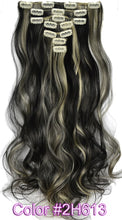 Load image into Gallery viewer, TOPREETY Heat Resistant B5 Synthetic Fiber Wavy 7pcs/set Clip in hair Extensions 7008