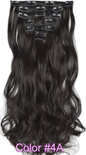 Load image into Gallery viewer, TOPREETY Heat Resistant B5 Synthetic Fiber Wavy 7pcs/set Clip in hair Extensions 7008