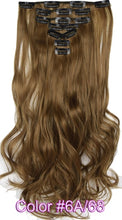 Load image into Gallery viewer, TOPREETY Heat Resistant B5 Synthetic Fiber Wavy 7pcs/set Clip in hair Extensions 7008