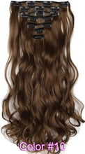 Load image into Gallery viewer, TOPREETY Heat Resistant B5 Synthetic Fiber Wavy 7pcs/set Clip in hair Extensions 7008