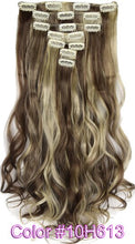Load image into Gallery viewer, TOPREETY Heat Resistant B5 Synthetic Fiber Wavy 7pcs/set Clip in hair Extensions 7008
