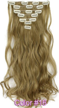 Load image into Gallery viewer, TOPREETY Heat Resistant B5 Synthetic Fiber Wavy 7pcs/set Clip in hair Extensions 7008