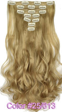 Load image into Gallery viewer, TOPREETY Heat Resistant B5 Synthetic Fiber Wavy 7pcs/set Clip in hair Extensions 7008