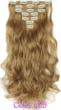 Load image into Gallery viewer, TOPREETY Heat Resistant B5 Synthetic Fiber Wavy 7pcs/set Clip in hair Extensions 7008