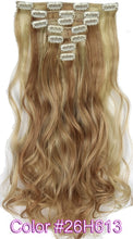 Load image into Gallery viewer, TOPREETY Heat Resistant B5 Synthetic Fiber Wavy 7pcs/set Clip in hair Extensions 7008