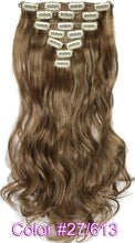 Load image into Gallery viewer, TOPREETY Heat Resistant B5 Synthetic Fiber Wavy 7pcs/set Clip in hair Extensions 7008