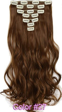 Load image into Gallery viewer, TOPREETY Heat Resistant B5 Synthetic Fiber Wavy 7pcs/set Clip in hair Extensions 7008
