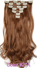 Load image into Gallery viewer, TOPREETY Heat Resistant B5 Synthetic Fiber Wavy 7pcs/set Clip in hair Extensions 7008