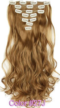 Load image into Gallery viewer, TOPREETY Heat Resistant B5 Synthetic Fiber Wavy 7pcs/set Clip in hair Extensions 7008