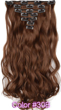 Load image into Gallery viewer, TOPREETY Heat Resistant B5 Synthetic Fiber Wavy 7pcs/set Clip in hair Extensions 7008