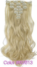 Load image into Gallery viewer, TOPREETY Heat Resistant B5 Synthetic Fiber Wavy 7pcs/set Clip in hair Extensions 7008