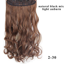 Load image into Gallery viewer, AISI HAIR 22" 15 Colors Long Wavy High Temperature Fiber Synthetic Clip in Hair Extensions for Women