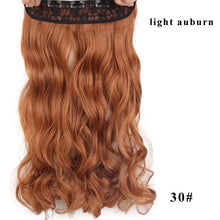Load image into Gallery viewer, AISI HAIR 22" 15 Colors Long Wavy High Temperature Fiber Synthetic Clip in Hair Extensions for Women