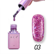Load image into Gallery viewer, New Arrival Shiny Sequin Glitter Gel Nail Polish Candy Color Gel Lacquer Primer Manicure Gel Nail Varnish vernis ongle