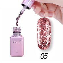 Load image into Gallery viewer, New Arrival Shiny Sequin Glitter Gel Nail Polish Candy Color Gel Lacquer Primer Manicure Gel Nail Varnish vernis ongle