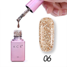 Load image into Gallery viewer, New Arrival Shiny Sequin Glitter Gel Nail Polish Candy Color Gel Lacquer Primer Manicure Gel Nail Varnish vernis ongle