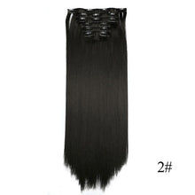 Load image into Gallery viewer, Vigorous 16 Clips 6Pcs/Set Silky Straight Synthetic Clip in Hair Extensions for Women False Hairpiece Heat Resistant 22 Inches