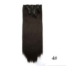Load image into Gallery viewer, Vigorous 16 Clips 6Pcs/Set Silky Straight Synthetic Clip in Hair Extensions for Women False Hairpiece Heat Resistant 22 Inches
