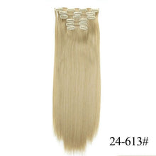 Load image into Gallery viewer, Vigorous 16 Clips 6Pcs/Set Silky Straight Synthetic Clip in Hair Extensions for Women False Hairpiece Heat Resistant 22 Inches