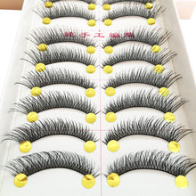 Load image into Gallery viewer, False Eyelashes for Makeup Fake Lashes Faux Cils Natural Handmade Volume False Eyelashes Thick Cross Long Eyelash 5/10Pairs
