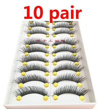 Load image into Gallery viewer, False Eyelashes for Makeup Fake Lashes Faux Cils Natural Handmade Volume False Eyelashes Thick Cross Long Eyelash 5/10Pairs