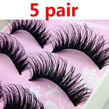 Load image into Gallery viewer, False Eyelashes for Makeup Fake Lashes Faux Cils Natural Handmade Volume False Eyelashes Thick Cross Long Eyelash 5/10Pairs