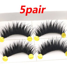 Load image into Gallery viewer, False Eyelashes for Makeup Fake Lashes Faux Cils Natural Handmade Volume False Eyelashes Thick Cross Long Eyelash 5/10Pairs