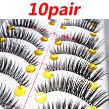 Load image into Gallery viewer, False Eyelashes for Makeup Fake Lashes Faux Cils Natural Handmade Volume False Eyelashes Thick Cross Long Eyelash 5/10Pairs