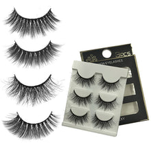 Load image into Gallery viewer, 3 Pairs False Eyelashes 3D Mink Lashes Eyelash Extension Cross thick Beauty Makeup Mink Eyelashes Faux Cils Maquiagem Cilio