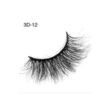 Load image into Gallery viewer, 3 Pairs False Eyelashes 3D Mink Lashes Eyelash Extension Cross thick Beauty Makeup Mink Eyelashes Faux Cils Maquiagem Cilio