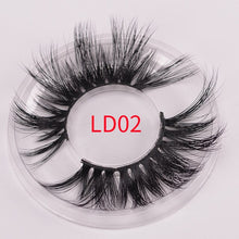 Load image into Gallery viewer, wholesale 10pair/pack false mink eyelashes 25mm lashes faux cils natural long fake full strip with tray no packaging box vendors