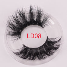 Load image into Gallery viewer, wholesale 10pair/pack false mink eyelashes 25mm lashes faux cils natural long fake full strip with tray no packaging box vendors