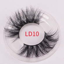 Load image into Gallery viewer, wholesale 10pair/pack false mink eyelashes 25mm lashes faux cils natural long fake full strip with tray no packaging box vendors