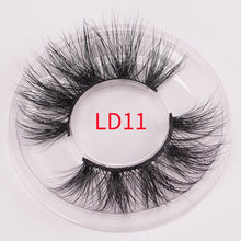 Load image into Gallery viewer, wholesale 10pair/pack false mink eyelashes 25mm lashes faux cils natural long fake full strip with tray no packaging box vendors